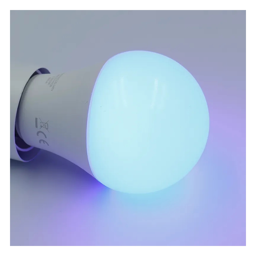 LED RGBW Dimmable bulb A60 E27/9W/230V 2700-6500K Wi-Fi Tuya