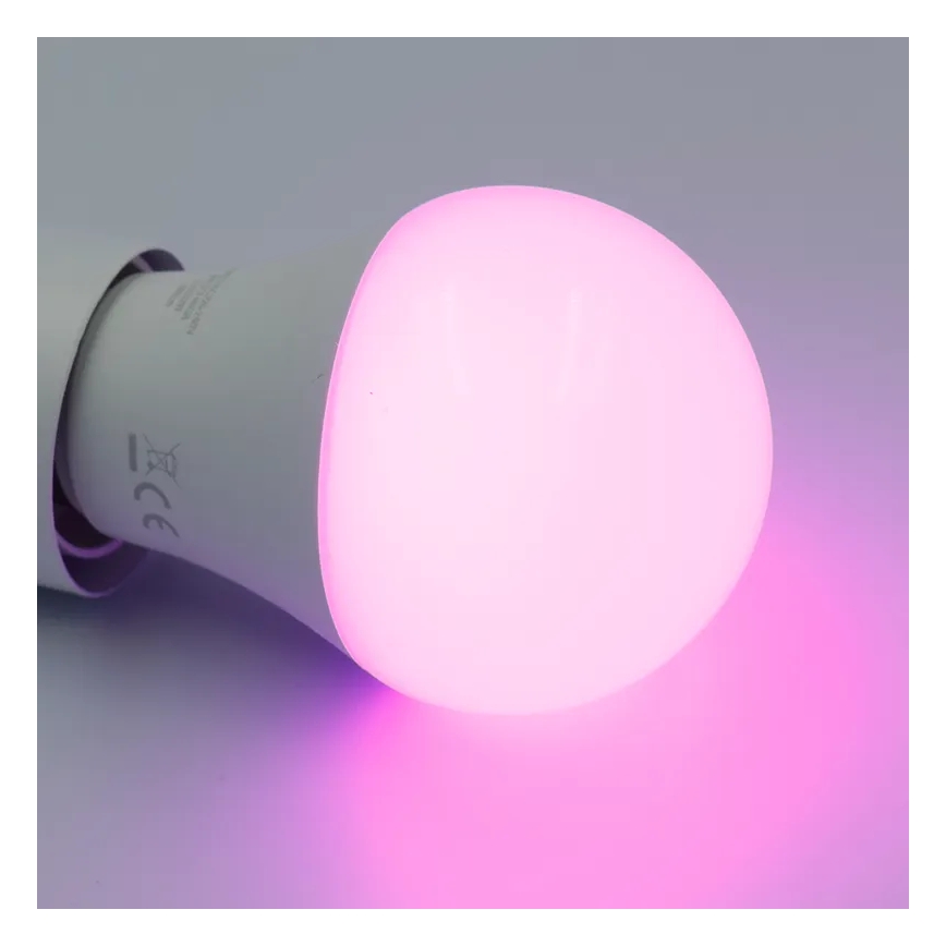 LED RGBW Dimmable bulb A60 E27/9W/230V 2700-6500K Wi-Fi Tuya