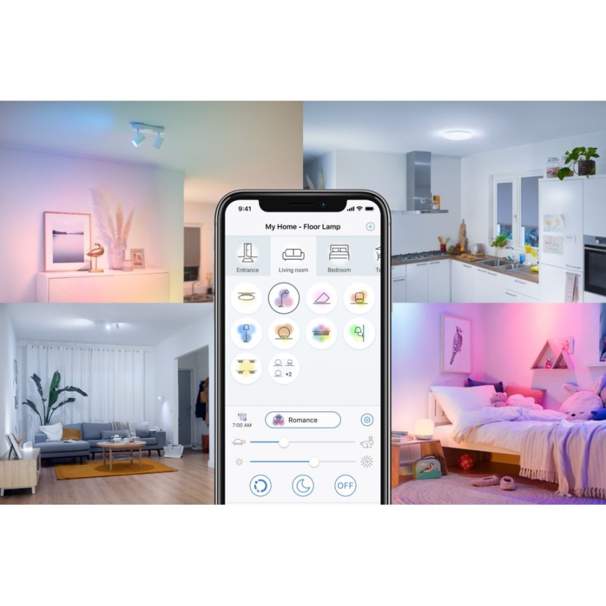 LED RGBW Dimmable bulb A67 E27/13W/230V 2200-6500K CRI 90 Wi-Fi -WiZ