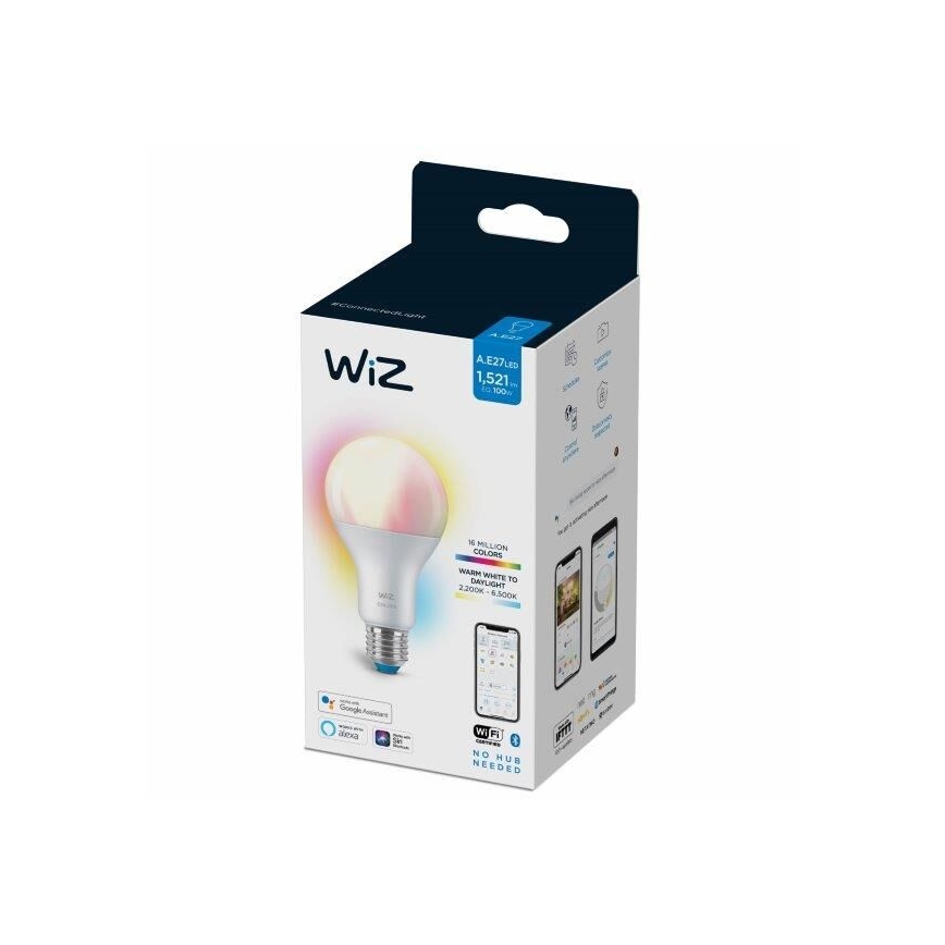 LED RGBW Dimmable bulb A67 E27/13W/230V 2200-6500K CRI 90 Wi-Fi -WiZ