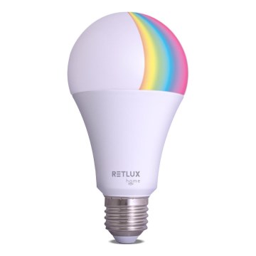 LED RGBW Dimmable bulb A70 E27/14W/230V 2700-6500K Wi-Fi Tuya