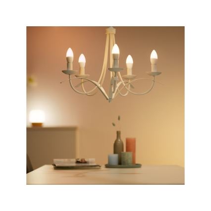 LED RGBW Dimmable bulb C37 E14/4,9W/230V 2200-6500K CRI 90 Wi-Fi -WiZ