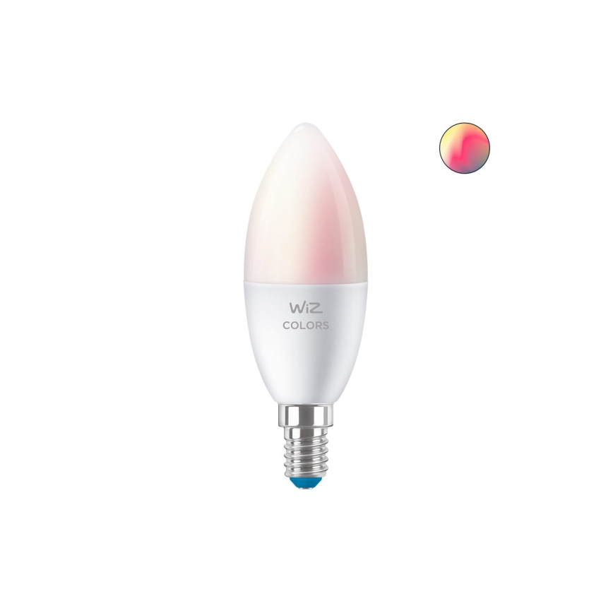 LED RGBW Dimmable bulb C37 E14/4,9W/230V 2200-6500K CRI 90 Wi-Fi -WiZ