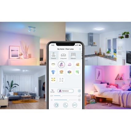 LED RGBW Dimmable bulb E27/8,5W/230V 3000-6500K Wi-Fi - Reality