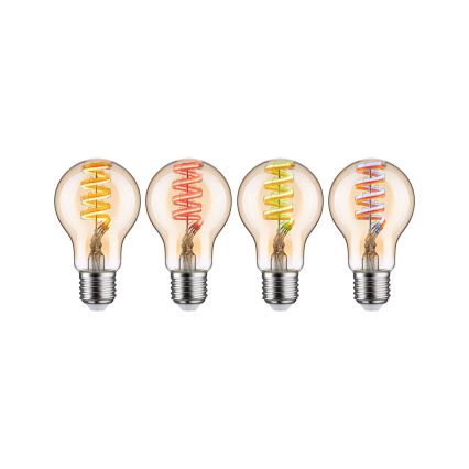 LED RGBW Dimmable Bulb FILAMENT E27/6,3W/230V 2200-6500K - Paulmann 29156
