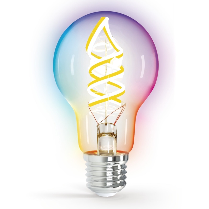 LED RGBW Dimmable bulb FILAMENT MESH Smart A60 E27/4,9W/230V 2700K - Aigostar