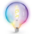 LED RGBW Dimmable bulb FILAMENT MESH Smart G125 E27/4,9W/230V 2700K - Aigostar