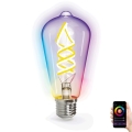 LED RGBW Dimmable bulb FILAMENT ST64 E27/4,9W/230V 2700-6500K Wi-Fi - Aigostar