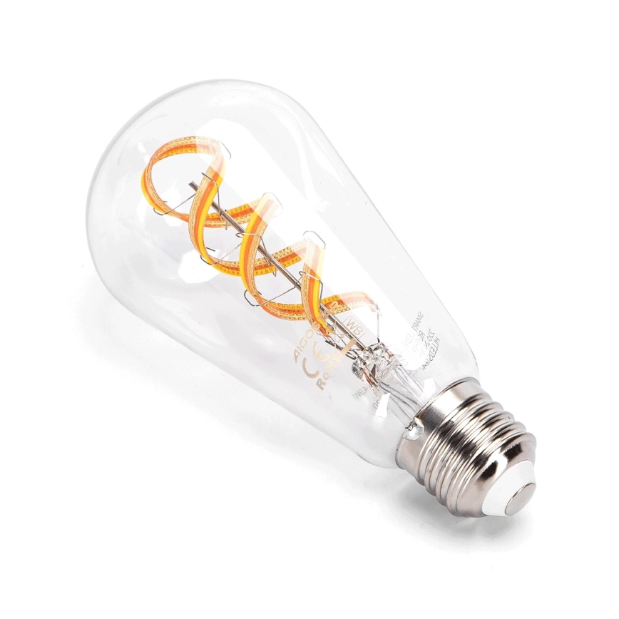 LED RGBW Dimmable bulb FILAMENT ST64 E27/4,9W/230V 2700-6500K Wi-Fi - Aigostar