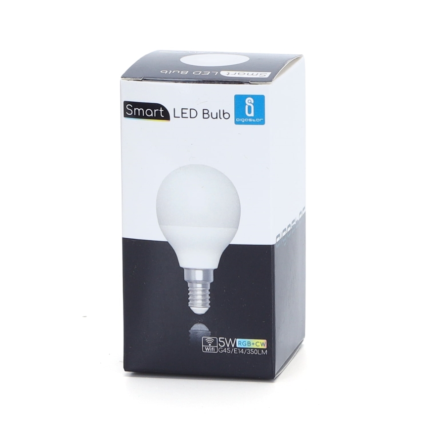 LED RGBW Dimmable bulb G45 E14/5W/230V 3000-6500K Wi-Fi - Aigostar