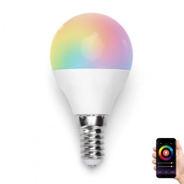 LED RGBW Dimmable bulb G45 E14/7W/230V 3000-6500K Wi-Fi - Aigostar