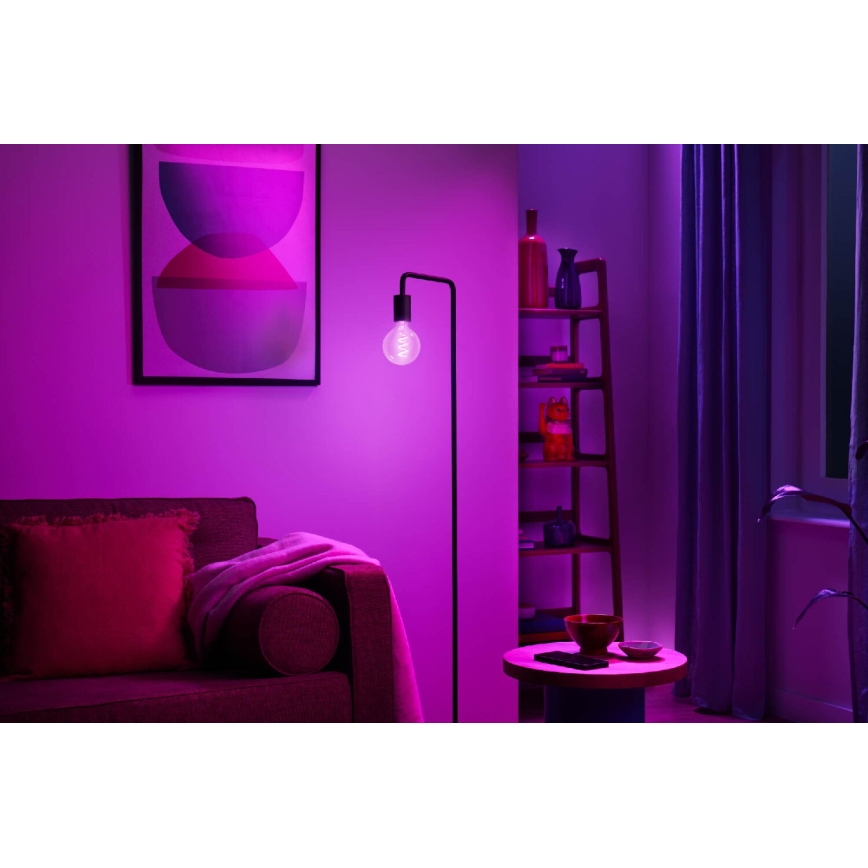 LED RGBW Dimmable bulb G95 E27/6,3W/230V 2200-6500K Wi-Fi - WiZ