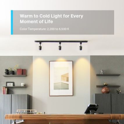 LED RGBW Dimmable Bulb GU10/3.7W/230V 2200-6500K Wi-Fi - TP-Link