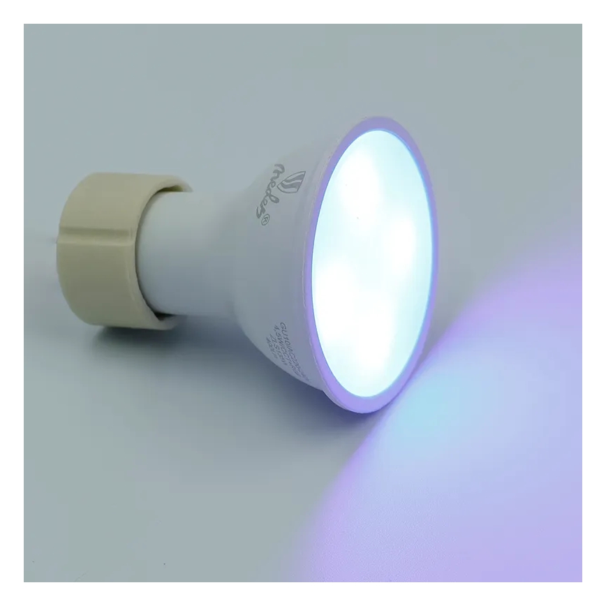 LED RGBW Dimmable bulb GU10/4,5W/230V 2700-6500K Wi-Fi Tuya