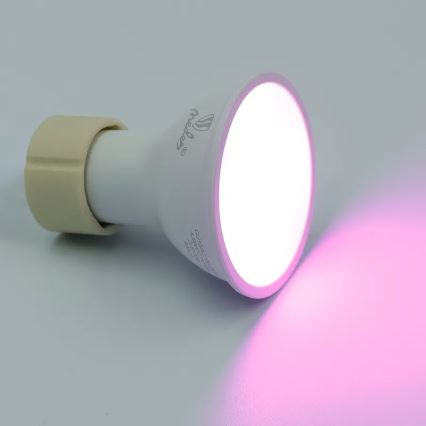 LED RGBW Dimmable bulb GU10/4,5W/230V 2700-6500K Wi-Fi Tuya