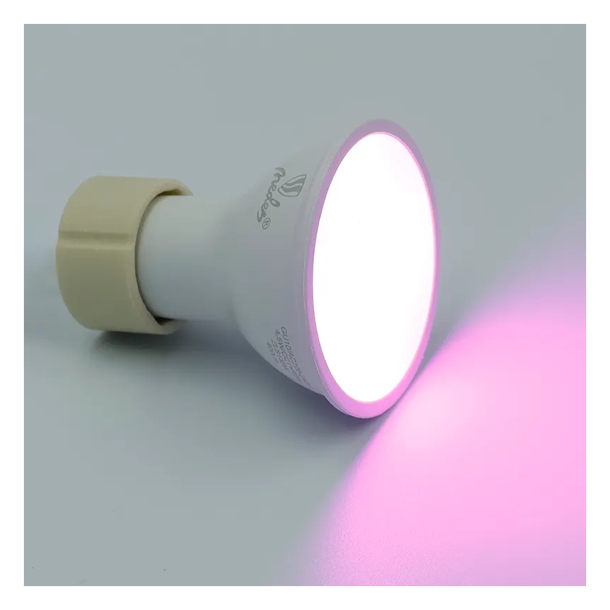 LED RGBW Dimmable bulb GU10/4,5W/230V 2700-6500K Wi-Fi Tuya