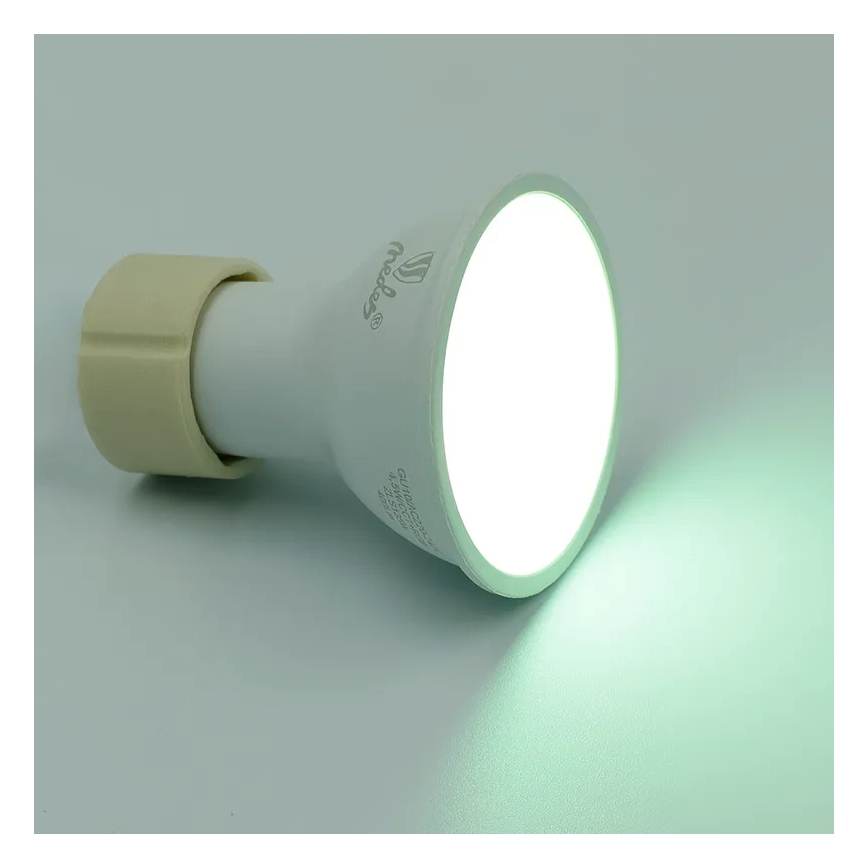 LED RGBW Dimmable bulb GU10/4,5W/230V 2700-6500K Wi-Fi Tuya
