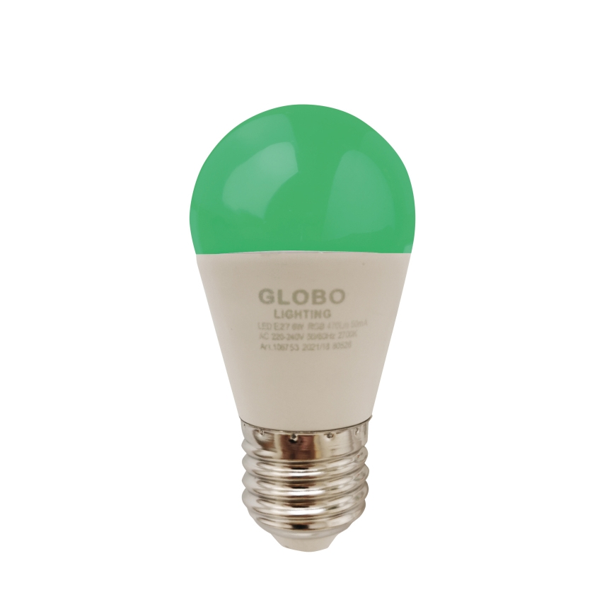 LED RGBW Dimmable bulb E27/6W/230V 3000K + remote control - Globo
