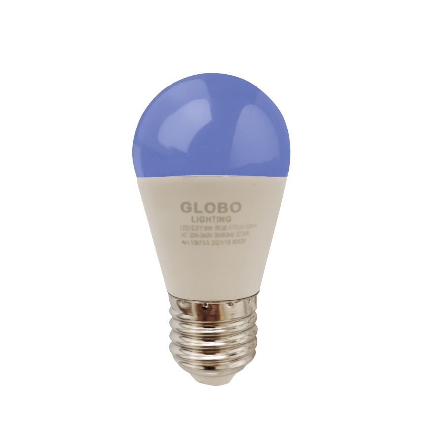 LED RGBW Dimmable bulb E27/6W/230V 3000K + remote control - Globo