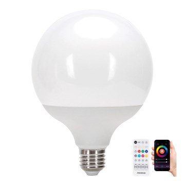 LED RGBW Dimmable bulb MESH G120 E27/18W/230V 6500K + remote control - Aigostar
