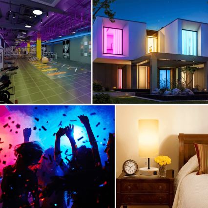 LED RGBW Dimmable bulb MESH G120 E27/4,9W/230V 2700-6500K + remote control - Aigostar