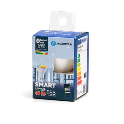 LED RGBW Dimmable bulb MESH Smart GU10/6,5W/230V 2700-6500K - Aigostar