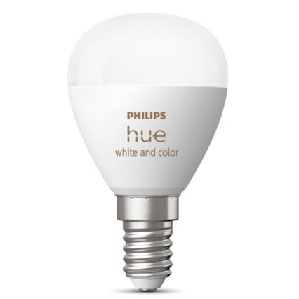 LED RGBW Dimmable bulb Philips Hue White And Color Ambiance P45 E14/5,1W/230V 2000-6500K