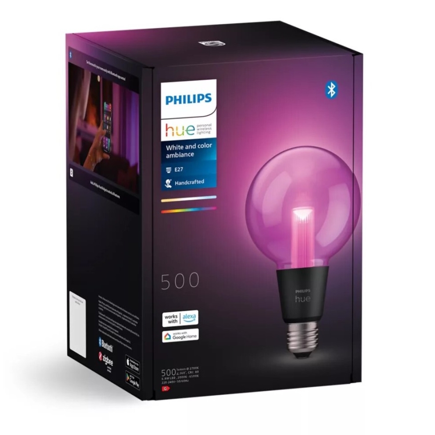LED RGBW Dimmable bulb Philips Hue White And Color Ambiance E27/6,8W/230V 2000-6500K