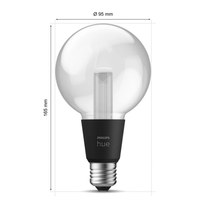 LED RGBW Dimmable bulb Philips Hue White And Color Ambiance E27/6,8W/230V 2000-6500K