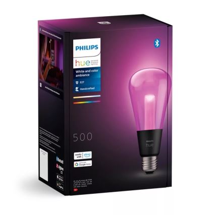 LED RGBW Dimmable bulb Philips Hue White And Color Ambiance E27/6,8W/230V 2000-6500K