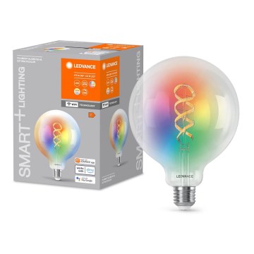 LED RGBW Dimmable bulb SMART+ FILAMENT E27/4,8W/230V 2700-6500K Wi-Fi - Ledvance
