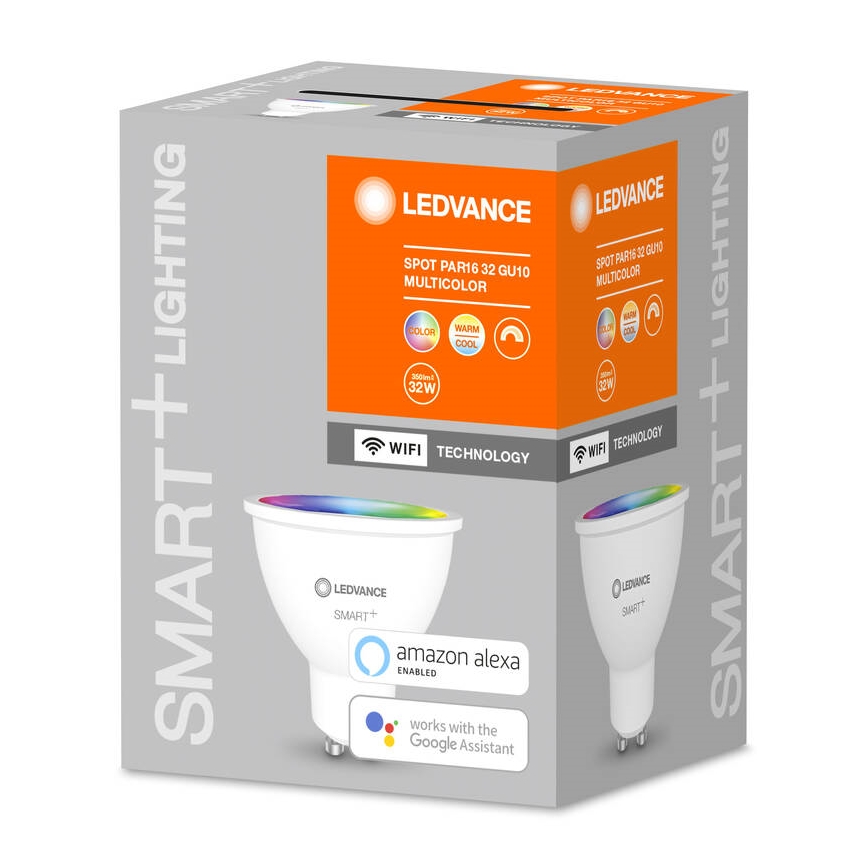 LED RGBW Dimmable bulb SMART+ GU10/5W/230V 2700K-6500K Wi-Fi - Ledvance