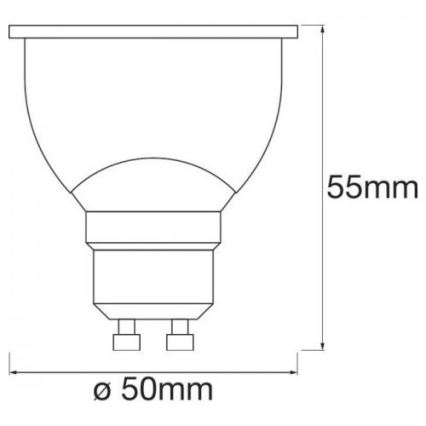 LED RGBW Dimmable bulb SMART+ GU10/5W/230V 2700K-6500K Wi-Fi - Ledvance