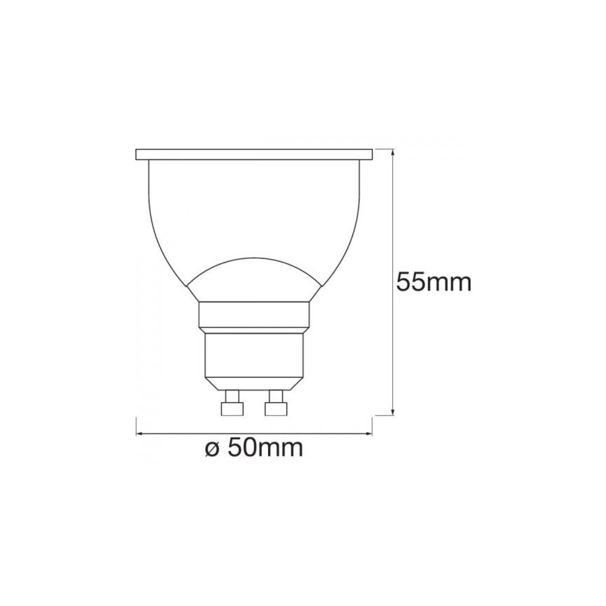 LED RGBW Dimmable bulb SMART+ GU10/5W/230V 2700K-6500K Wi-Fi - Ledvance