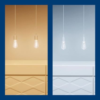 LED RGBW Dimmable bulb ST64 E27/6,3W/230V 2200-6500K Wi-Fi - WiZ