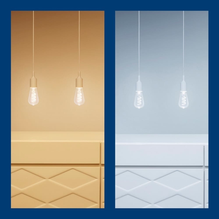 LED RGBW Dimmable bulb ST64 E27/6,3W/230V 2200-6500K Wi-Fi - WiZ