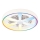 LED RGBW Dimmable Ceiling Light with Fan MALAWI LED/48W/230V 3000-6500K White + Remote Control