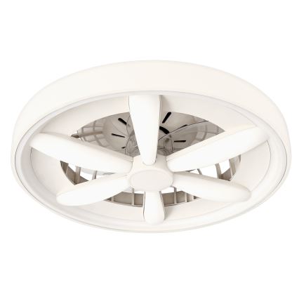 LED RGBW Dimmable Ceiling Light with Fan MALAWI LED/48W/230V 3000-6500K White + Remote Control