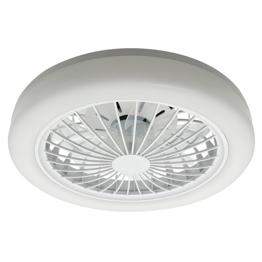 LED RGBW Dimmable Ceiling Light with Fan ZAMBIA LED/24W/230V 3000-6500K White + Remote Control
