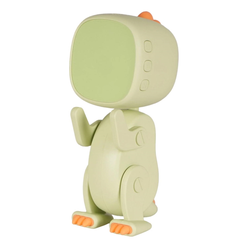 LED RGBW Dimmable children's night small lamp with alarm clock ROBOT LED/1W/5V 1200 mAh