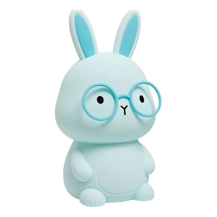 LED RGBW Dimmable children's touch lamp FLORKA LED/1W/5V USB 1200 mAh bunny blue