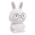 LED RGBW Dimmable children's touch lamp FLORKA LED/1W/5V USB 1200 mAh bunny white/grey