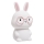 LED RGBW Dimmable children's touch lamp FLORKA LED/1W/5V USB 1200 mAh bunny white/pink