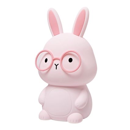 LED RGBW Dimmable children's touch lamp FLORKA LED/1W/5V USB 1200 mAh bunny pink