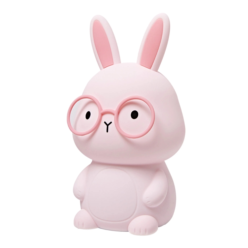 LED RGBW Dimmable children's touch lamp FLORKA LED/1W/5V USB 1200 mAh bunny pink
