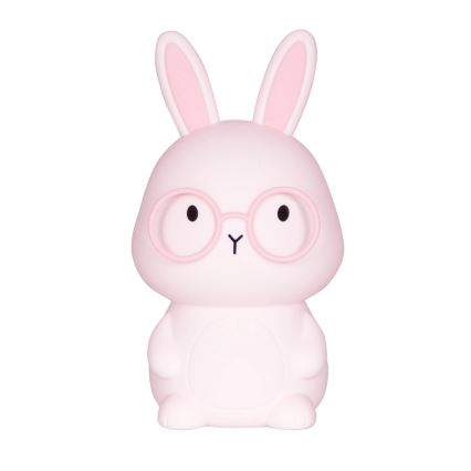 LED RGBW Dimmable children's touch lamp FLORKA LED/1W/5V USB 1200 mAh bunny pink