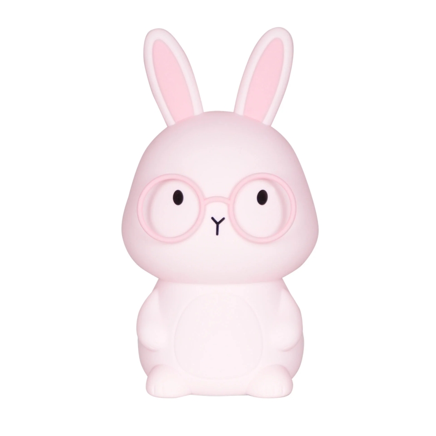 LED RGBW Dimmable children's touch lamp FLORKA LED/1W/5V USB 1200 mAh bunny pink