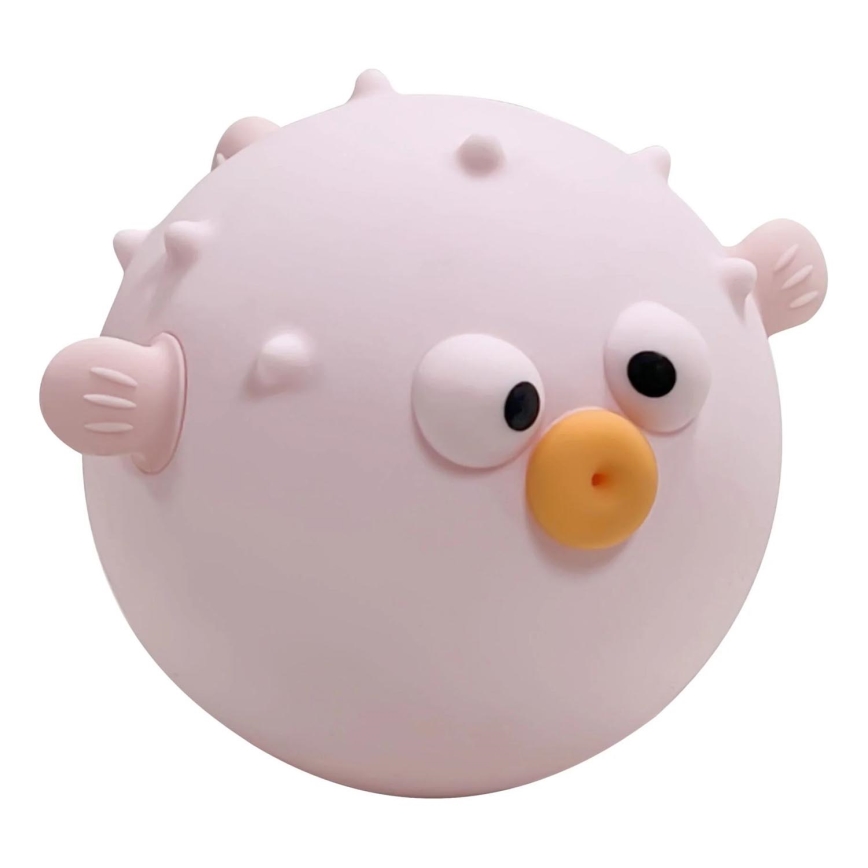 LED RGBW Dimmable children's touch lamp HELA LED/1W/5V USB 1200 mAh fish pink