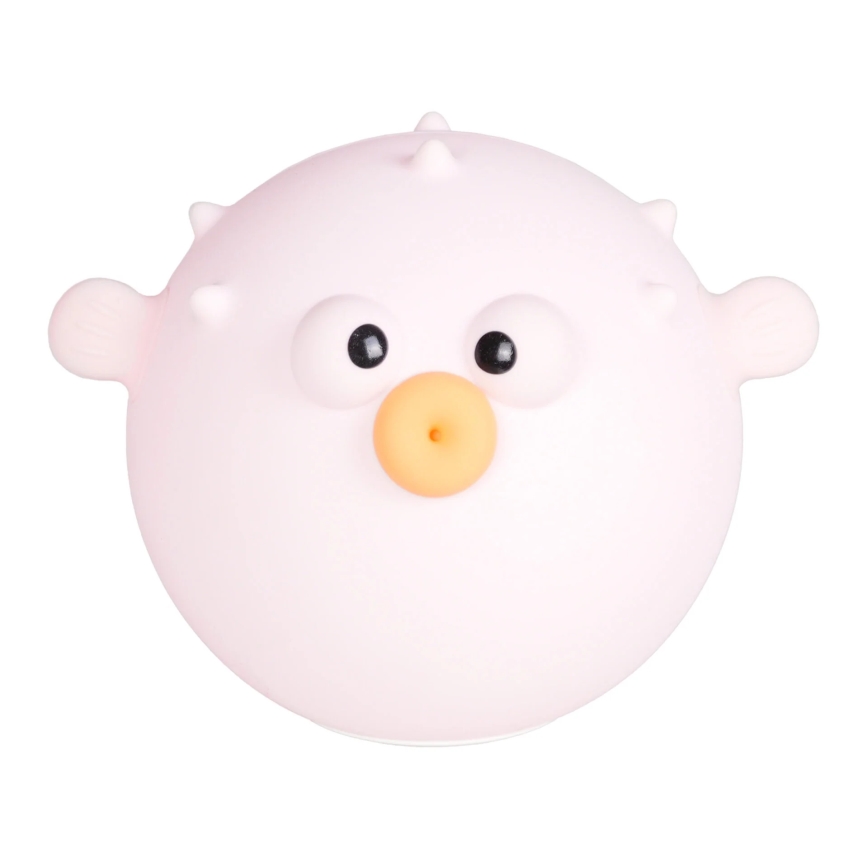 LED RGBW Dimmable children's touch lamp HELA LED/1W/5V USB 1200 mAh fish pink