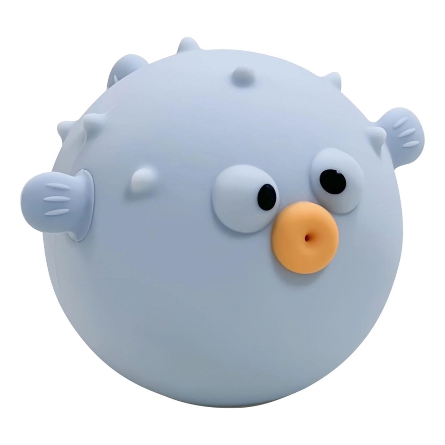 LED RGBW Dimmable children's touch lamp HELI LED/1W/5V USB 1200 mAh fish blue